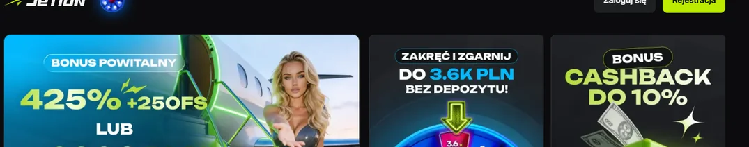 Zgarnij bonus powitalny Jetton Casino